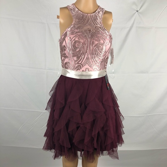 Teeze Me Juniors party dress MSRP $129 - Picture 1 of 5